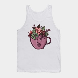 Floral Tea Cup Tank Top